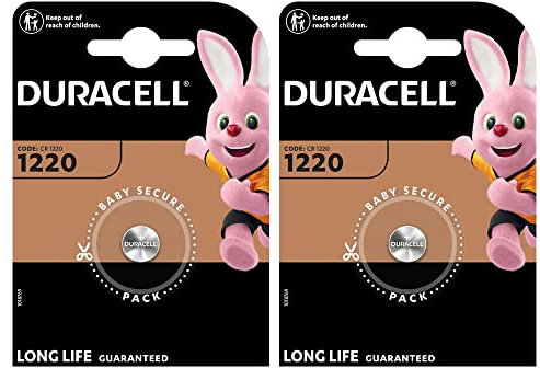 Duracell CR1220 Lot de 2 piles bouton Lithium 3 V