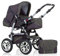 dein_babyladen Kombi-Kinderwagen Flash 2 in 1 inkl. Sportsitz und umfangreichem Zubehör in Anthrazite-Grün-Dekor