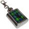 Scottish Mackenzie Tartan & Stag Design 1oz Hip Flask Key Ring (XHIPKEYN009)