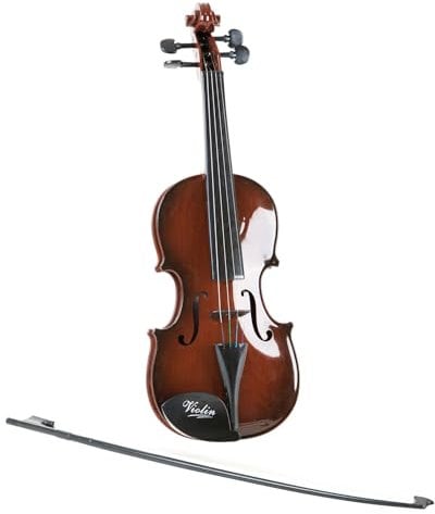 small foot Violine Klassik aus Kunststoff, in Holzoptik, inkl. schwarzem Bogen, Musikinstrument ab 4 Jahren, 7027