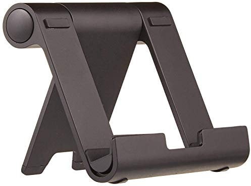 Amazon Basics Multi-Angle Portable Stand for Tablets, E-readers and Phones - Black