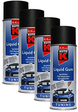 Kwasny 4X 233 250 Auto-K Tuning Liquid Gum Schwarz Lackspray 400ml