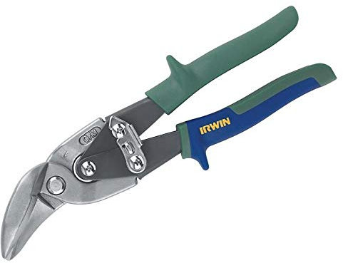 Irwin 20SR Figuren-Blechschere gerade Schnitte, enge rechte Radien, Winkel, Hebelübersetzt, 10504316N