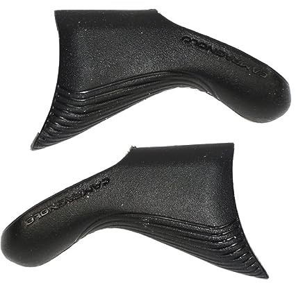Campagnolo Poignée en Caoutchouc Noir (1 Paire), Taille Unique