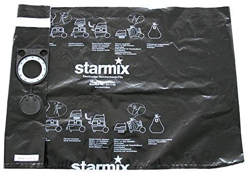 Starmix Entleer- und Entsorgungsbeutel (5 Stück, für IS alt 25 Liter M- + H-Sauger, iPulse alt M- + H-Sauger. ISC (25l Behälter) und iPulse (35l Behälter) M- und H-Sauger)