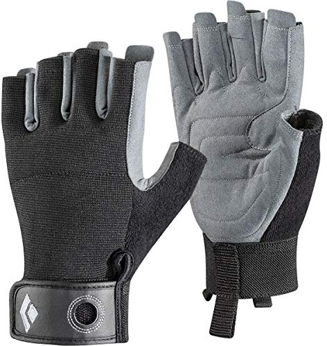 Black Diamond krag halvfingerhandskar Svart M