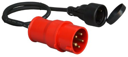 Kopp 147503006 - Cavo adattatore CEE, spina CEE da 16A / spina Schuko