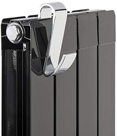 Nuie ACC002 | Modern Bathroom Magnatic Radiator Towel Hook Heating Accessory, 115mm x 30mm, Chrome