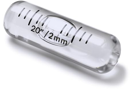 Replacement Level Glass Vial, Spirit Bubble Level, No Nib, 35mm x 11mm | An easy-to-read replacement bubble vial for fitting into levels, tools and machinery