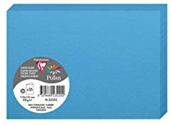 Clairefontaine 2322C Packung mit 25 Doppelkarten Pollen, 210g, in Format C6, 110 x 155mm, karibik