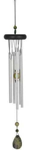 Woodstock Windspiel Chakra Chime, Silber, 46,9 cm
