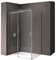 doporro Box Doccia 75x120x195 cm in Vetro Temperato Trasparente 8 mm Porta Scorrevole con Maniglie e Profili Cromati, Trattamento Anticalcare Easy Clean - Ravenna17K