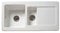Reginox RL501CW 1.5 Bowl Reversible Inset Ceramic Sink White