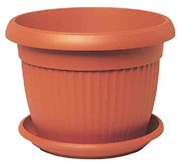 Manna 105338 Vaso Similcotto - Maceta de polietileno (50 cm), color terracota