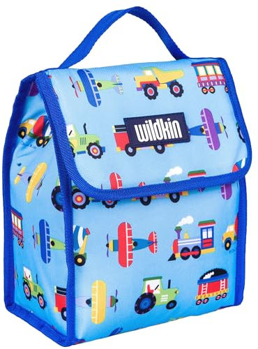 Olive Kids Trains, Planes and Trucks Lunch Bag