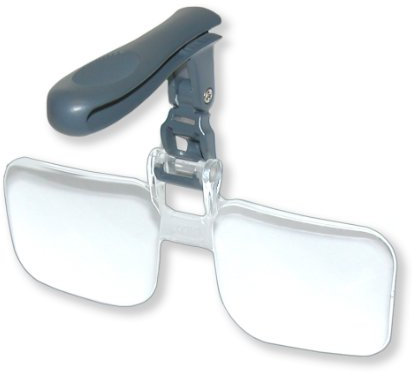 Carson Unisex VisorMag Lupe, 2X (+4.00 Dioptrien)