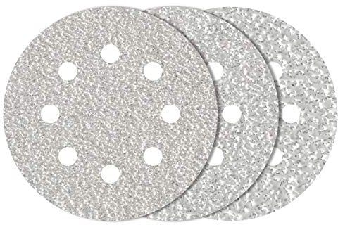 wolfcraft 25 Haft-Schleifscheiben für Exzenterschleifer Ø 125 mm I 1156100 I Körnung 40, 80, 120 I Optimale Leistung für Farbe, Lack & Spachtel, hohe Standzeit, universell einsetzbar