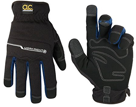 Kuny's Unisex Kunl123l Kuny s L123L Workright Winter Flexgrip Gloves Lined Large Size 10 , Black, L UK