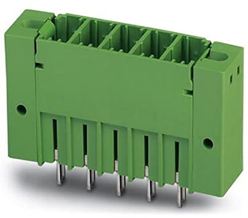 PHOENIX CONTACT PCV 5/6-GF-7,62 Leiterplattengrundleiste, 41 A, 630 V, 6 mm² Nennquerschnitt, Grün, 6 Anzahl der Potenziale, PCV 5/..-GF Artikelfamilie, 7,62mm Rastermaß, 5 mm Pinlänge, 50 Stück
