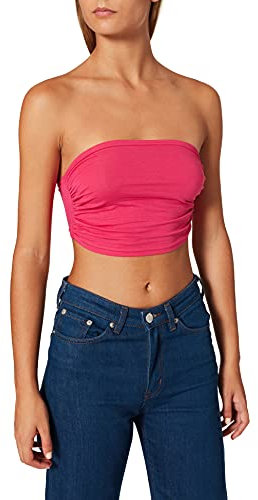 Urban Classics Top Bandeau para Mujer, Rosa Fucsia 00106, XS Kurz