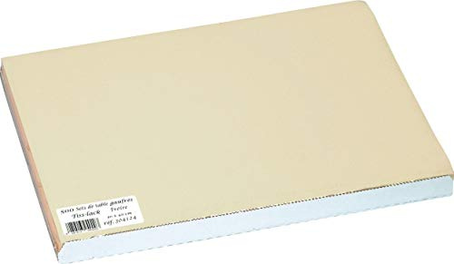 Pronappe Tischdecke 304124I 500er Pack Einweg-Tischset aus geprägtem und satiniertem Papier 30 x 40 cm Farbe Elfenbein hergestellt in Frankreich