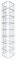 GABIONENSÄULE carré 22 x 22 cm-Hauteur : 80 cm, Largeur de Maille 5 x 10 Colonne/Gabion cm