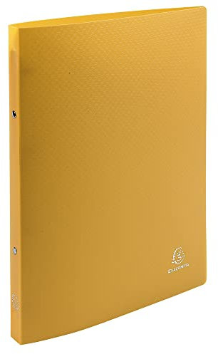Exacompta 541999E Premium Ringbuch Opak aus blickdichten Kunststoff DIN A4 mit 2-Ring Mechanik perfekt für die Schule und das Büro Ordner Ring-Mappe Aktenmappe 1 Stück Zufallsfarbe