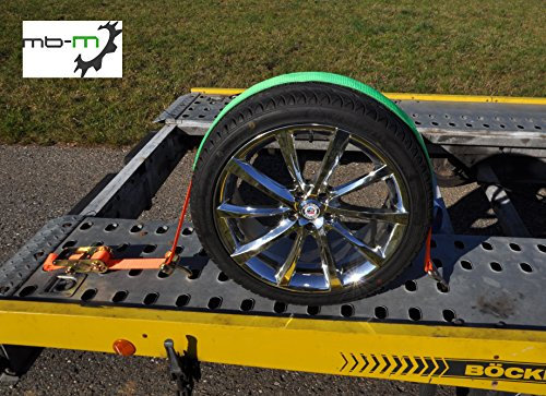 mb-m 4Stk Radsicherung, Autotransportgurt, Car-Lashing, Zurrgurt Autotransport