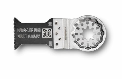 FEIN E-Cut Long Life Set 3 hojas de sierra, Ancho 35 mm, Longitud 50 mm, Alojamiento Starlock, Bimetal con dentado de madera trabado