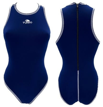 TurboTronic By Z-LINE Turbo Badeanzug mit Reißverschluss für Damen, Farbe:Blau, Größe:42