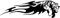 Samunshi® Tribalaufkleber Tiger Autoaufkleber Motiv 619 15 x 4,2cm schwarz