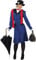 FIESTAS GUIRCA Classic Poppins Babysitter Costume for a Woman