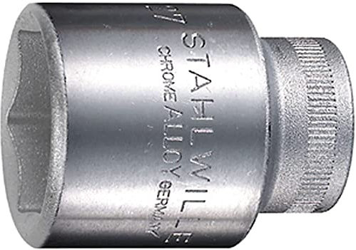 STAHLWILLE Nr. 52 Steckschlüsseleinsatz 1/2 (12,5 mm) Schlüsselweite 12 mm L.38 mm AS-Drive, HPQ®-Hochleistungsstahl, verchromt