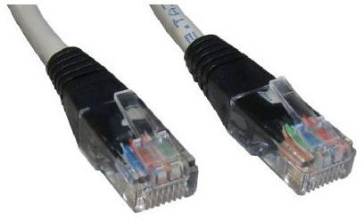2m Crossover-Kabel mit schwarzen Stiefeln - Premium-Qualität / geschirmte (FTP) / RJ45 / network / Ethernet / cat5e / patch / Peer to Peer / console auf Konsole oder PC
