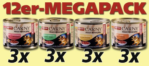 Animonda Carny Kitten Fleisch Menue, 12er Pack (12 x 200 g)