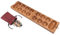 LOGOPLAY Kalaha Gr. L - 49cm - Hus - Bao - Bohnenspiel - Edelsteinspiel - Steinchenspiel aus Samena-Holz