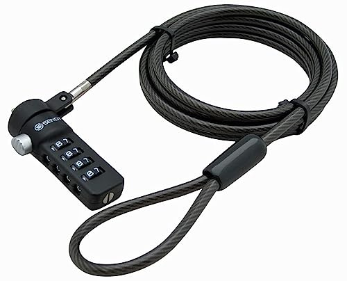 Sendt SNT-NBLC-BK Notebook / Laptop Combination Lock Security Cable, Black