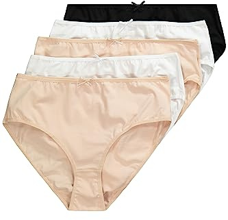 Ulla Popken Damen Slips, 5er-Pack Taillenslip (5er Pack)