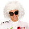 W WIDMANN MILANO Party Fashion 6382L - Perücke Mad Scientist, weiß, Wissenschaftler, Karneval, Halloween, Mottoparty