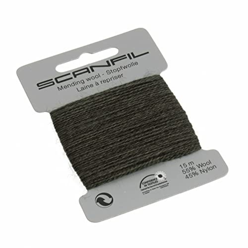 Scanfil 40020-076 Darning Thread, Green, 15 m
