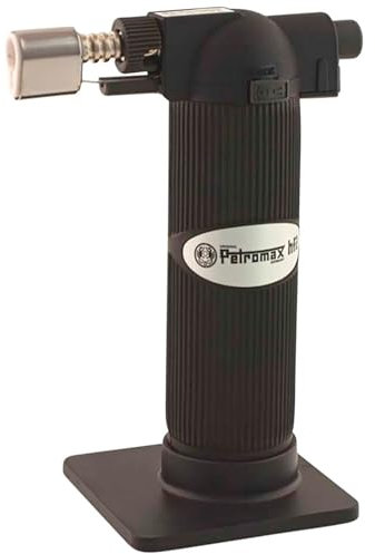 Petromax Profi-Gasbrenner hf2, von Lötarbeiten bis Grill- und Lampenanzünder, mit Kindersicherung, 64 ml - 60 min. brennbar, TÜV und GS geprüft