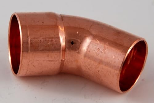 5x Kupferfitting Bogen 28 mm 45 Grad 5040 i/a Lötfitting copper fitting CU