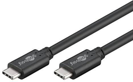 Goobay Câble USB 3.1 SuperSpeed+ USB C 0.5m (Connecteur USB 3.1 Type C > Connecteur USB 3.1 Type C)- Noir