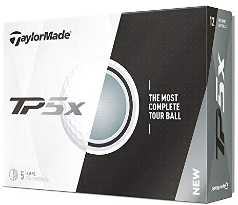 TaylorMade Herren Golf Ball TP5 Golfball, weiß, L