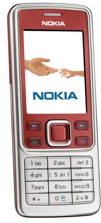 Nokia Téléphone portable 6300 monobloc Appareil photo 2 mégapixels / Bluetooth / MP3 / radio FM / slot Micro SD rouge