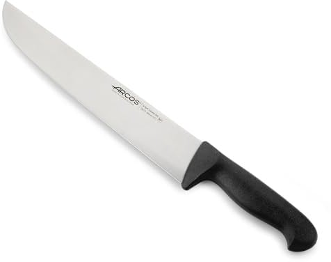Arcos Serie 2900 - Cuchillo Carnicero - Hoja de Acero Inoxidable NITRUM de 300 mm - Mango inyectado en Polipropileno Color negro