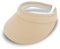 fiebig Visor | Schattenspender für das Gesicht | Clipvisor in One Size | In vielen Farben aus 100% Baumwolle | Sommerkappe mit Frotteeband Innenfutter | Sonnenschutz Schirmcap (beige)