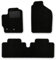 Bär-AfC Auto Fußmatten Classic passend für Toyota Yaris P9 / XP9 2006-2011, Autoteppiche Nadelvlies Schwarz, Rand Kettelung Schwarz, Textiler Trittschutz, Set 3-teilig, TY04005