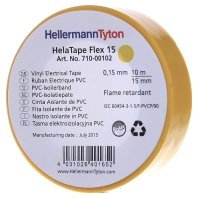 HellermannTyton PVC Isolierband Flex 15-YE15x10m