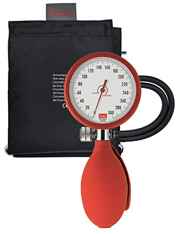 boso Clinicus II mit Klettenmanschette, Durchmesser 60 mm, rot, 1 Stück